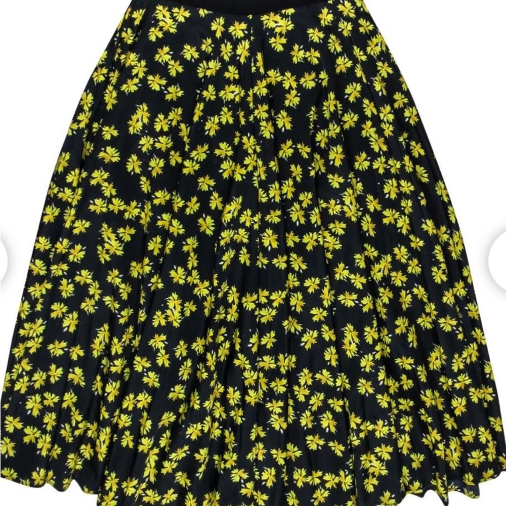 Derek Lam Collective floral pleated skirt